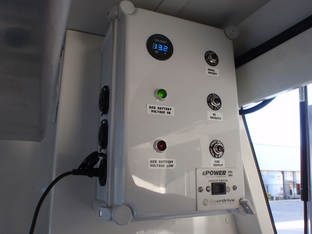 79 Toyota Landcruiser Fitout - voltage control box